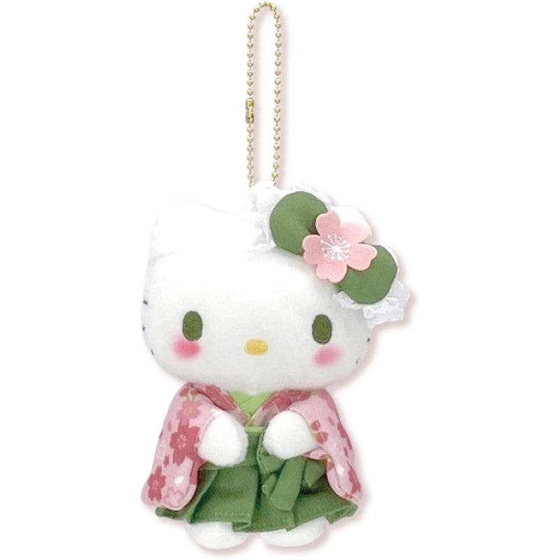 Hello Kitty Matcha Kimono Plush Keychain (Japan Exclusive)
