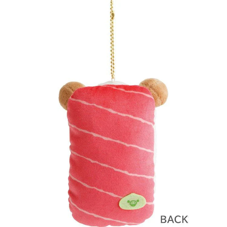 Rilakkuma Sushi Plush Keychain – Japan Exclusive (Salmon Nigiri)
