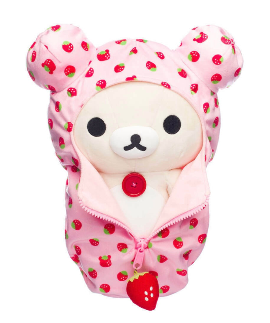 Korilakkuma Strawberry Pattern Sleeping Bag Plush